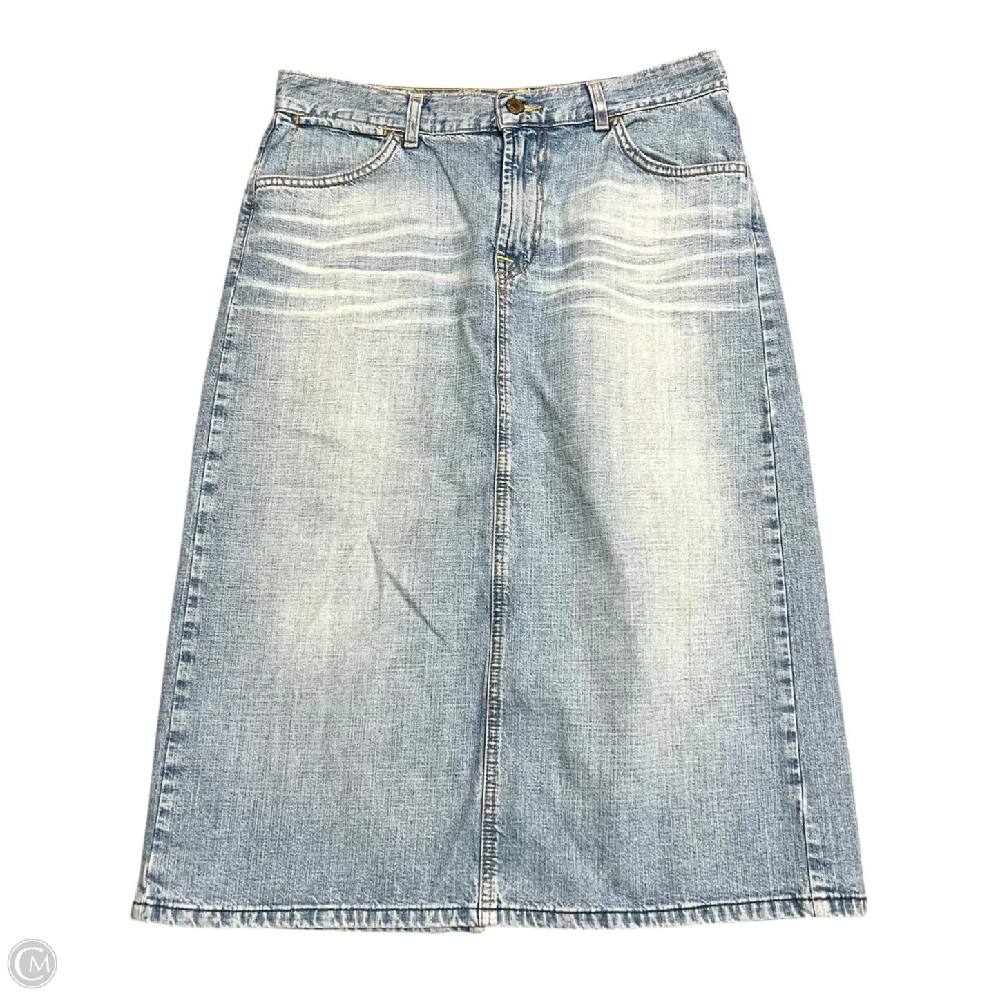 Skirt Maxi By Lucky Brand In Blue Denim, Size: 10