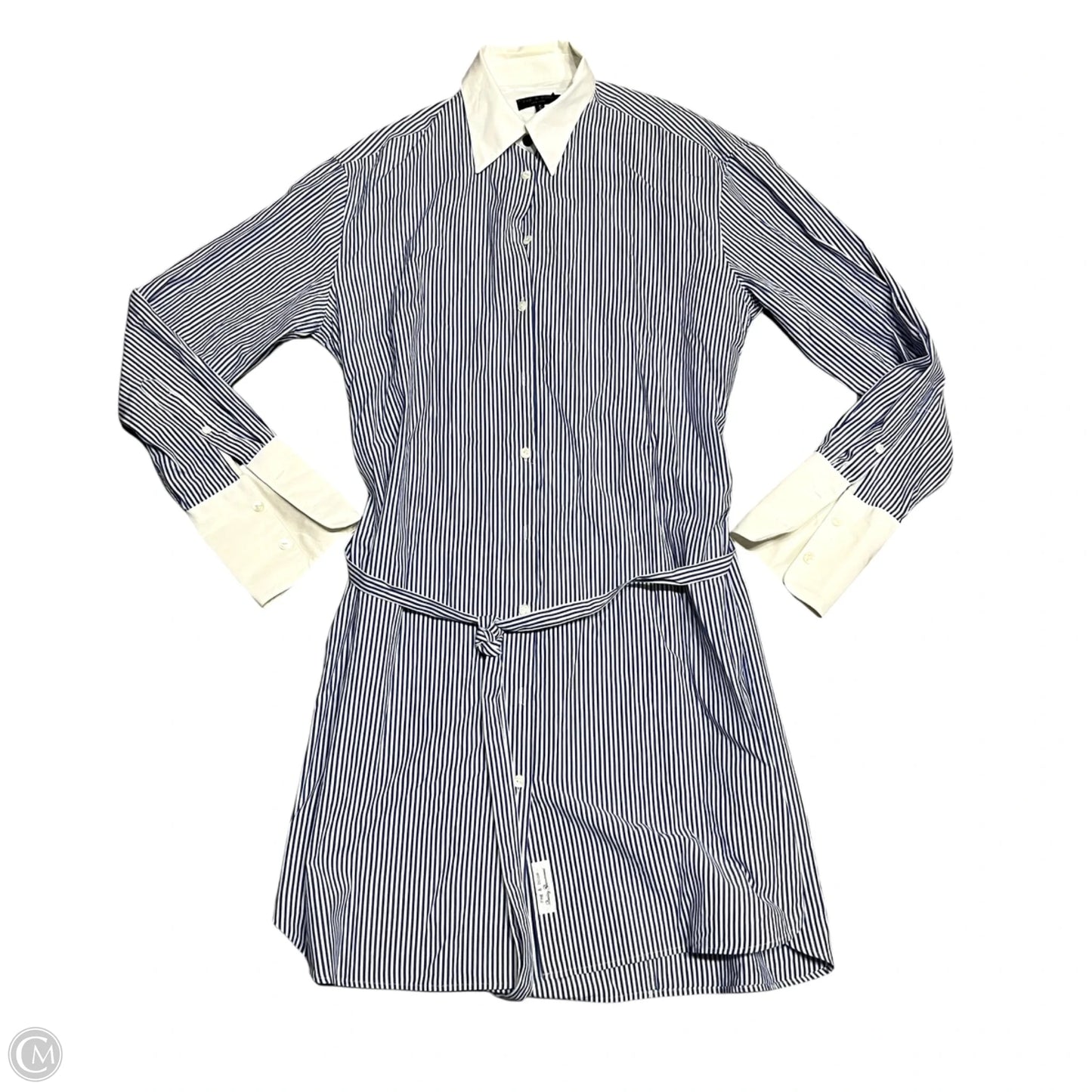 Dress Work By Rag And Bone In Blue & White, Size: M