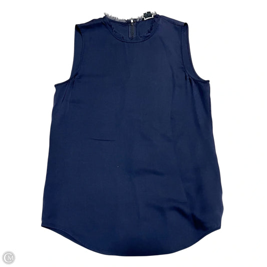 Top Sleeveless By Theory In Navy, Size: M