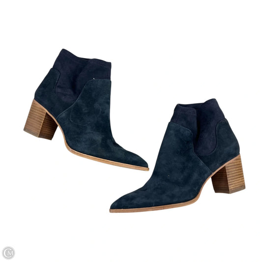 Boots Ankle Heels By Sole Society In Blue, Size: 6.5