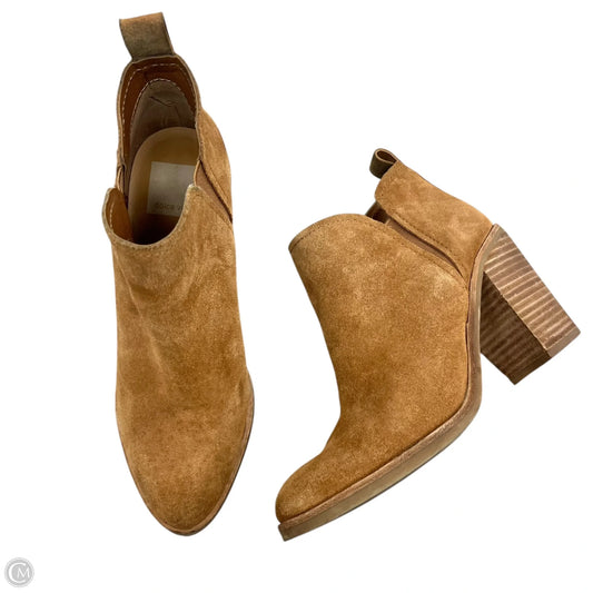 Boots Ankle Heels By Dolce Vita In Brown, Size: 7