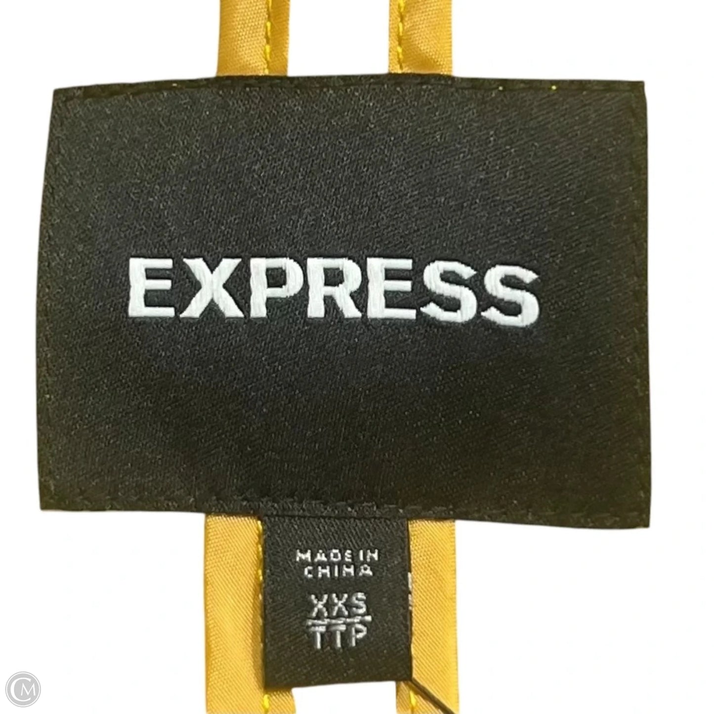 Jacket Other By Express In Yellow, Size: Xxs