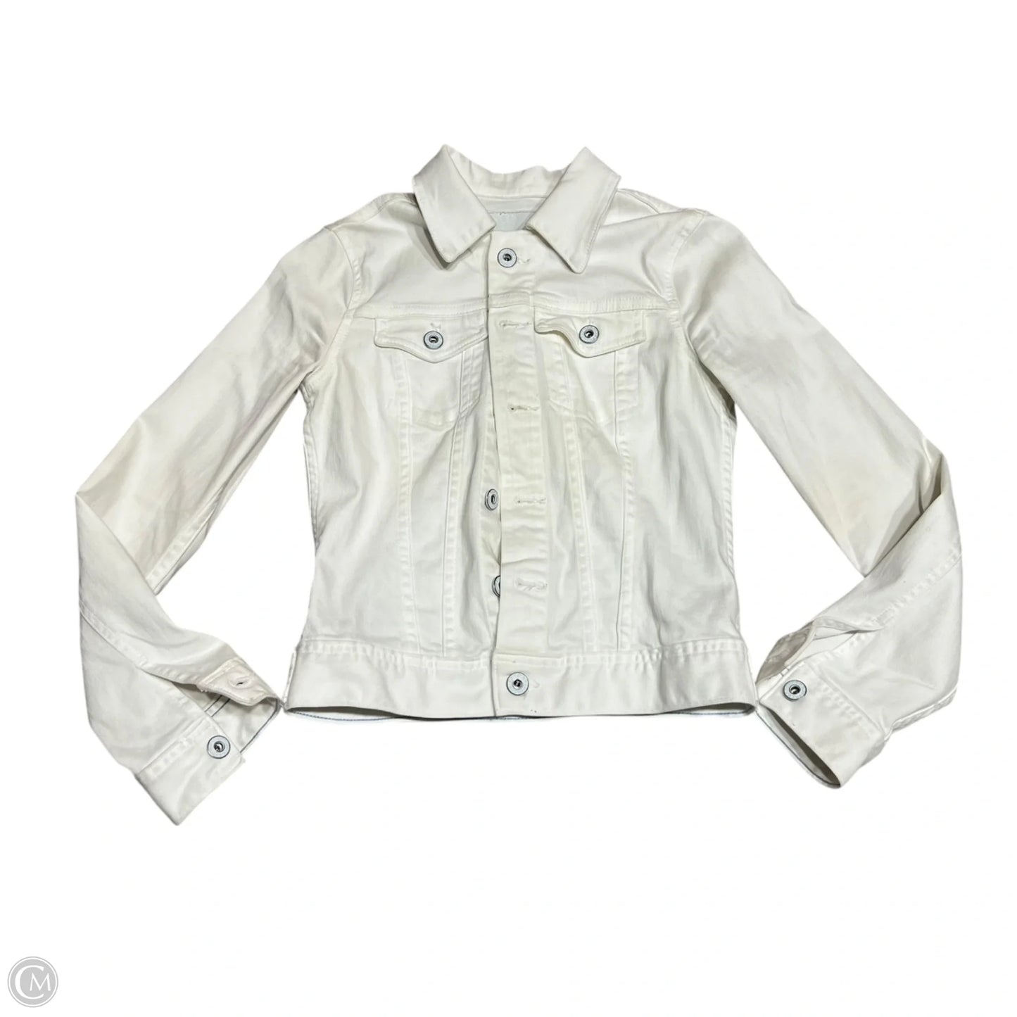 Jacket Denim By Adriano Goldschmied In White, Size: Xs