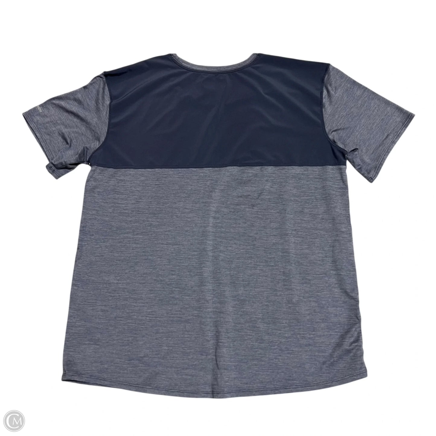 Athletic Top Short Sleeve By Columbia In Blue, Size: L