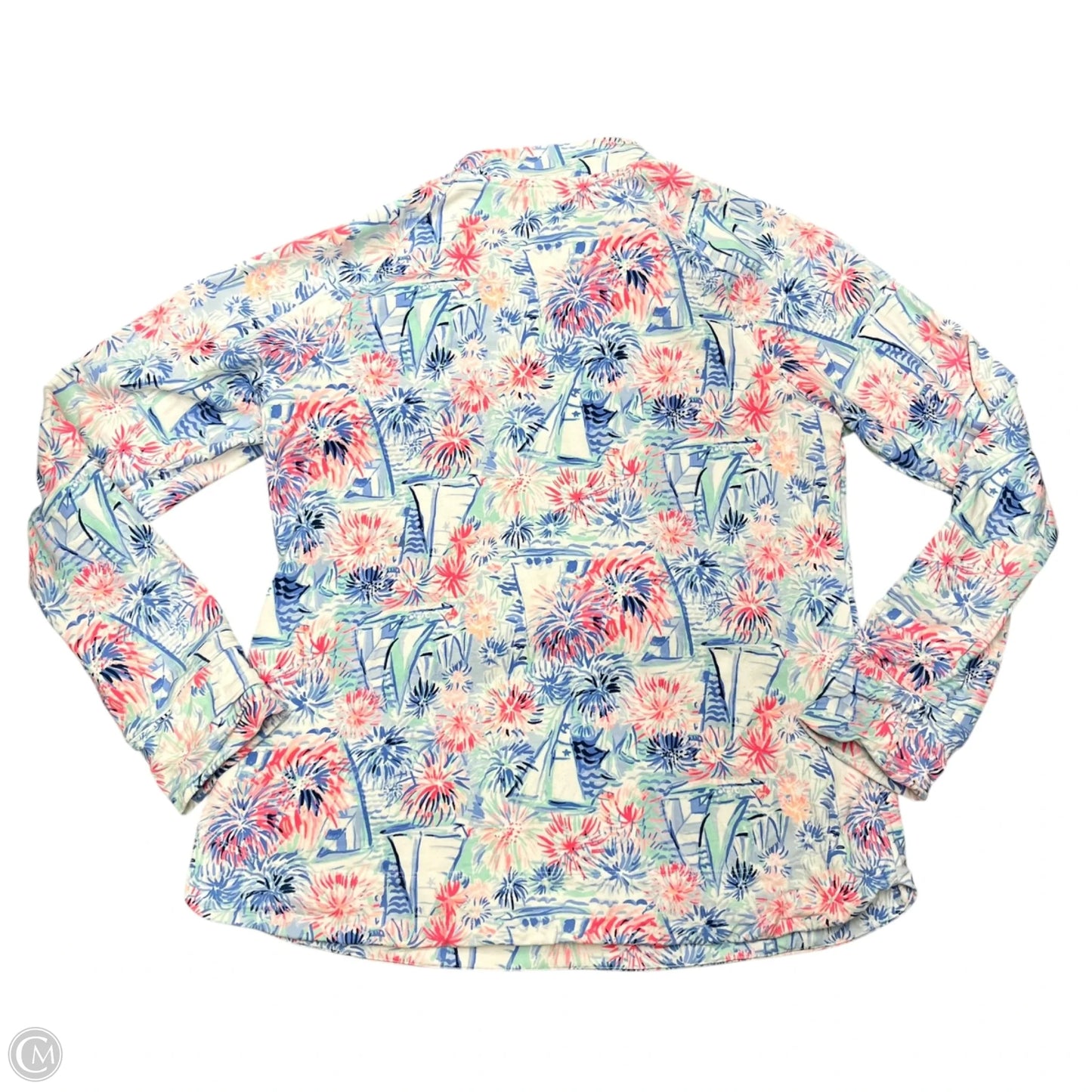 Jacket Designer By Lilly Pulitzer In Blue & Pink, Size: M