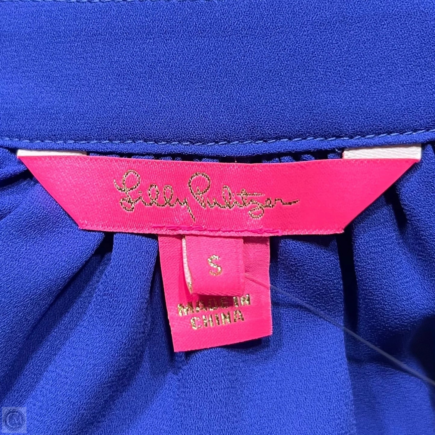 Top Long Sleeve Designer By Lilly Pulitzer In Blue, Size: S