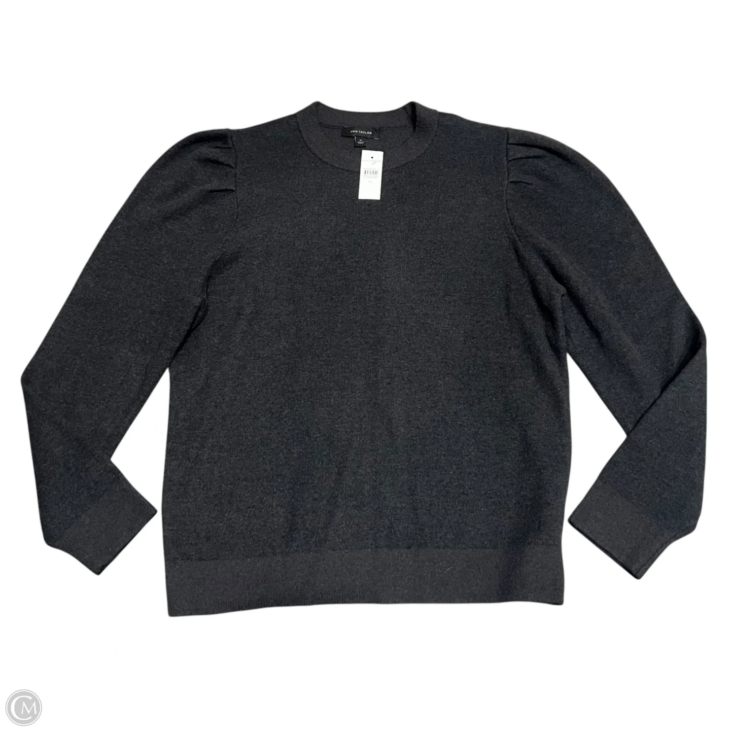 Sweater By Ann Taylor In Grey, Size: Xl