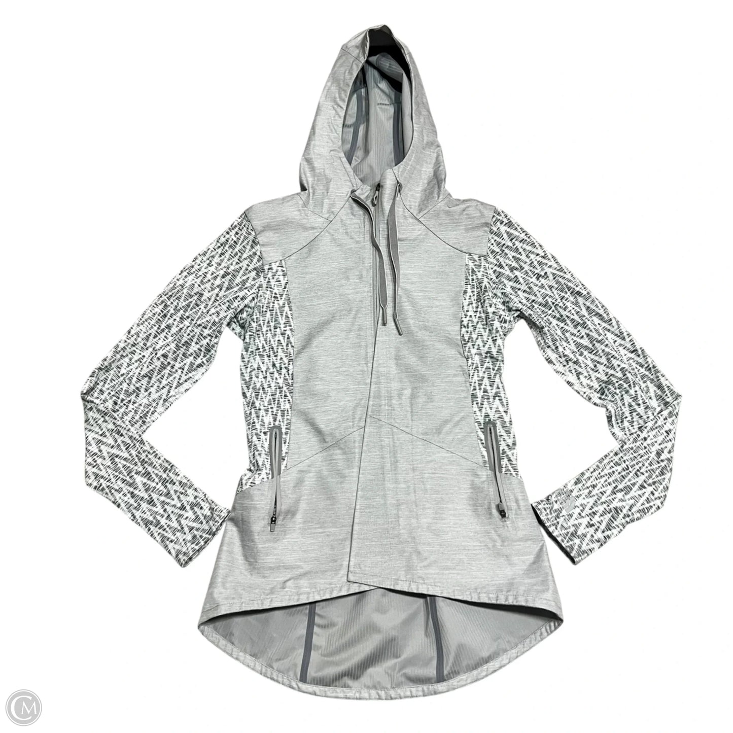 Jacket Windbreaker By The North Face In Grey, Size: S