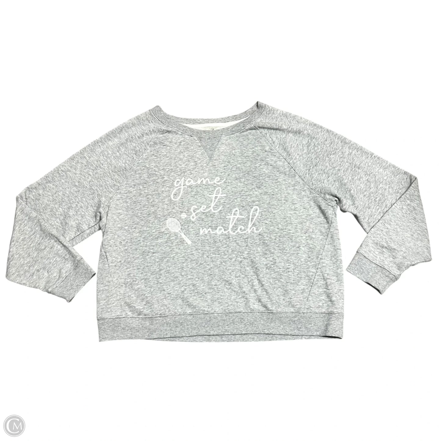 Sweatshirt Crewneck By Lou And Grey In Grey, Size: L
