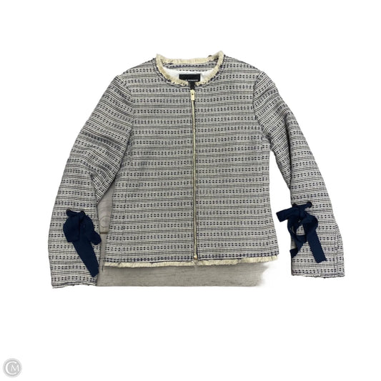 Blazer By Club Monaco In Blue & Cream, Size: Xxs