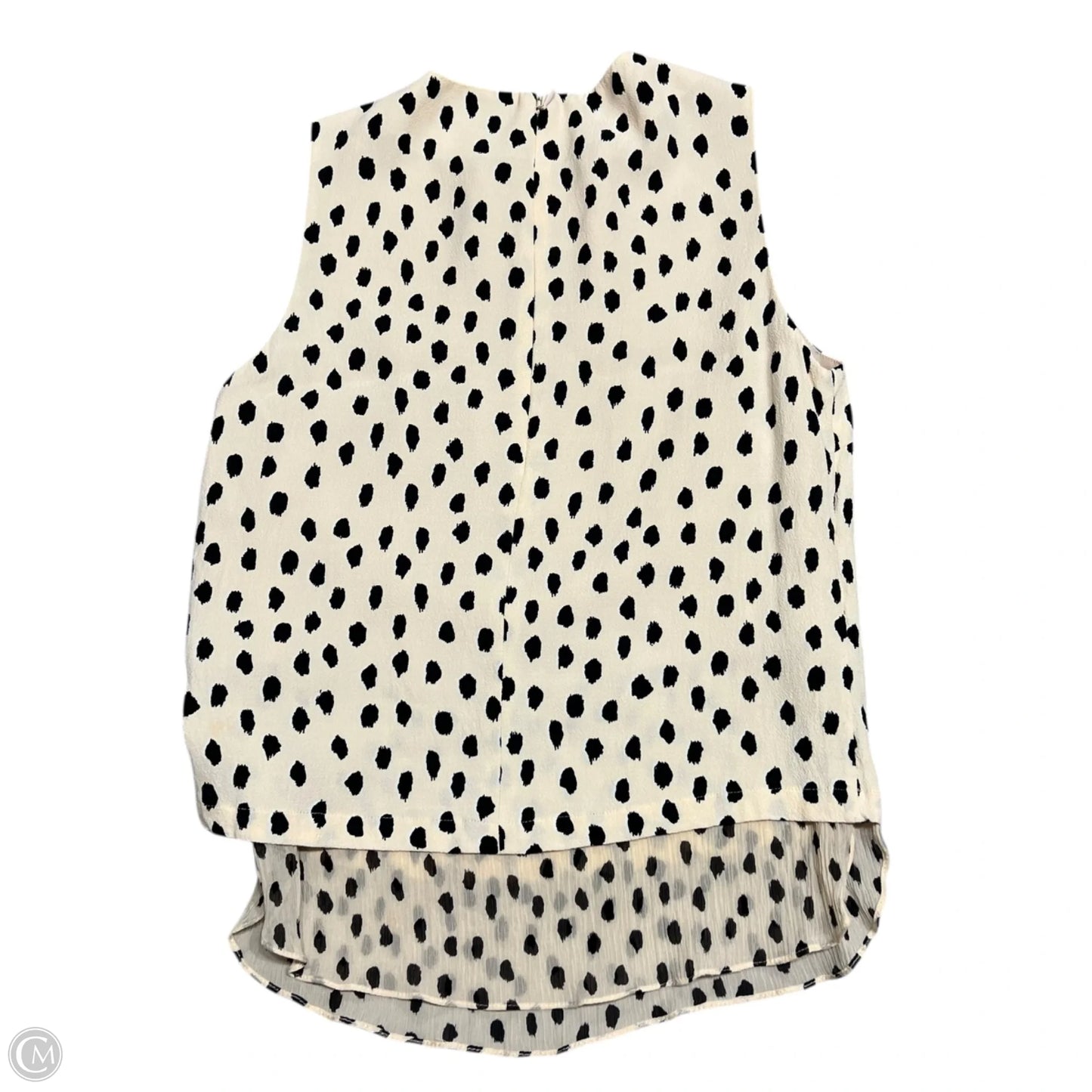 Top Sleeveless Designer By Kate Spade In Black & Pink, Size: Xs