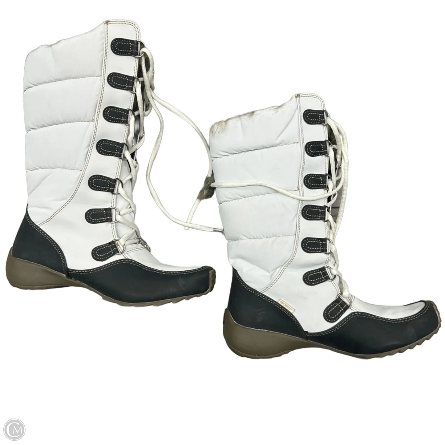Boots Snow By Sporto In Black & White, Size: 6.5