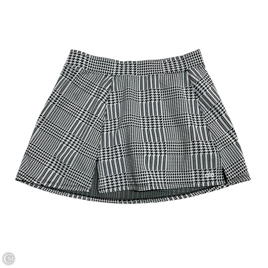 Skirt Mini & Short By Alo In Black & Grey, Size: S