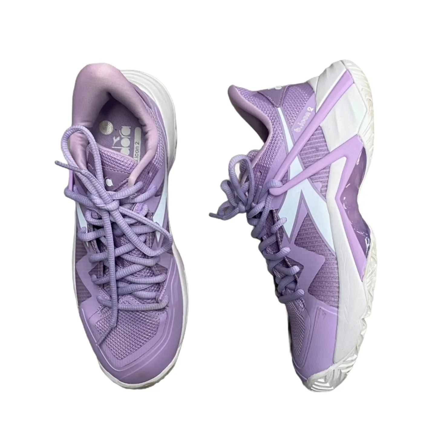 Shoes Athletic By Diadora In Purple & White, Size: 7