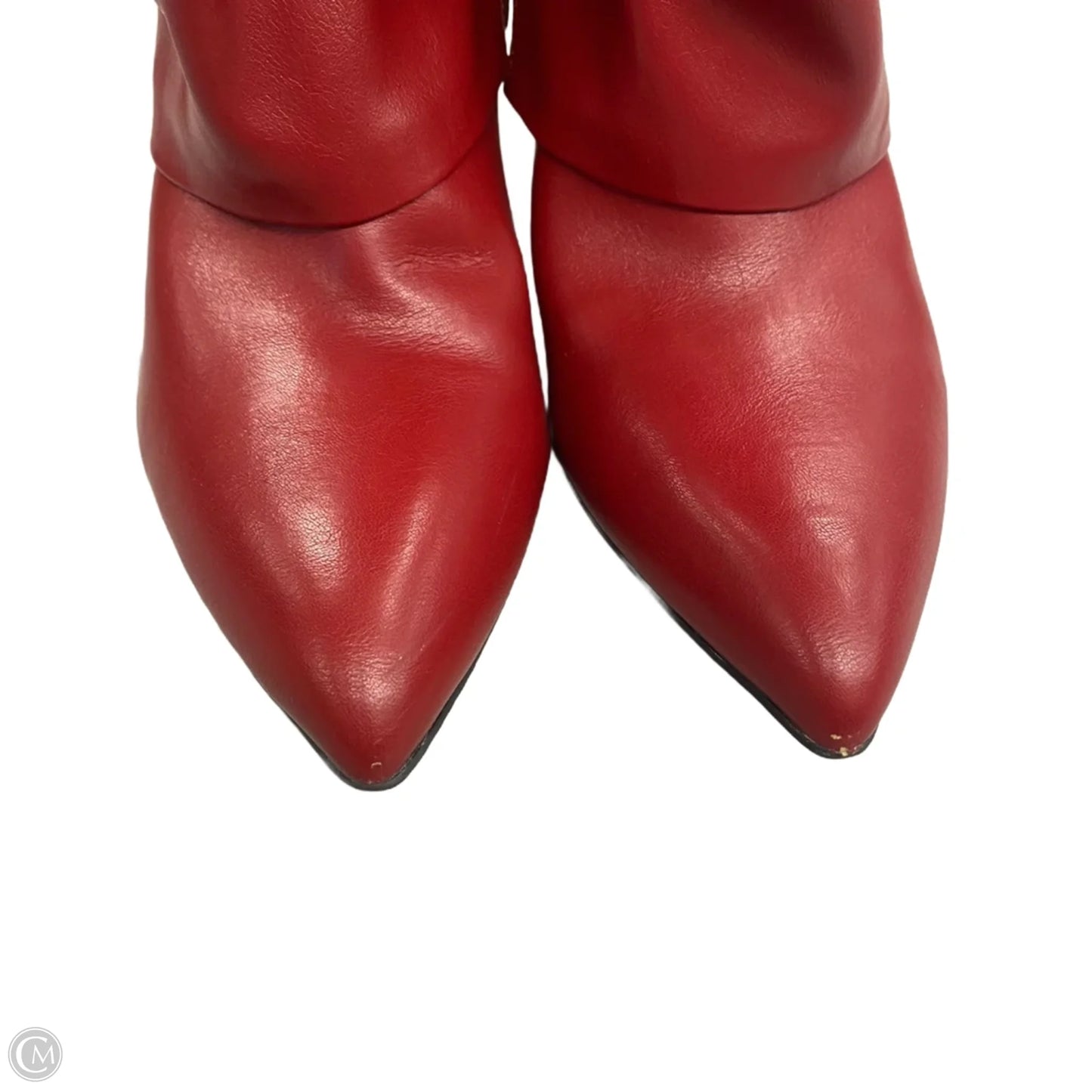 Boots Mid-calf Heels By Unisa In Red, Size: 8.5