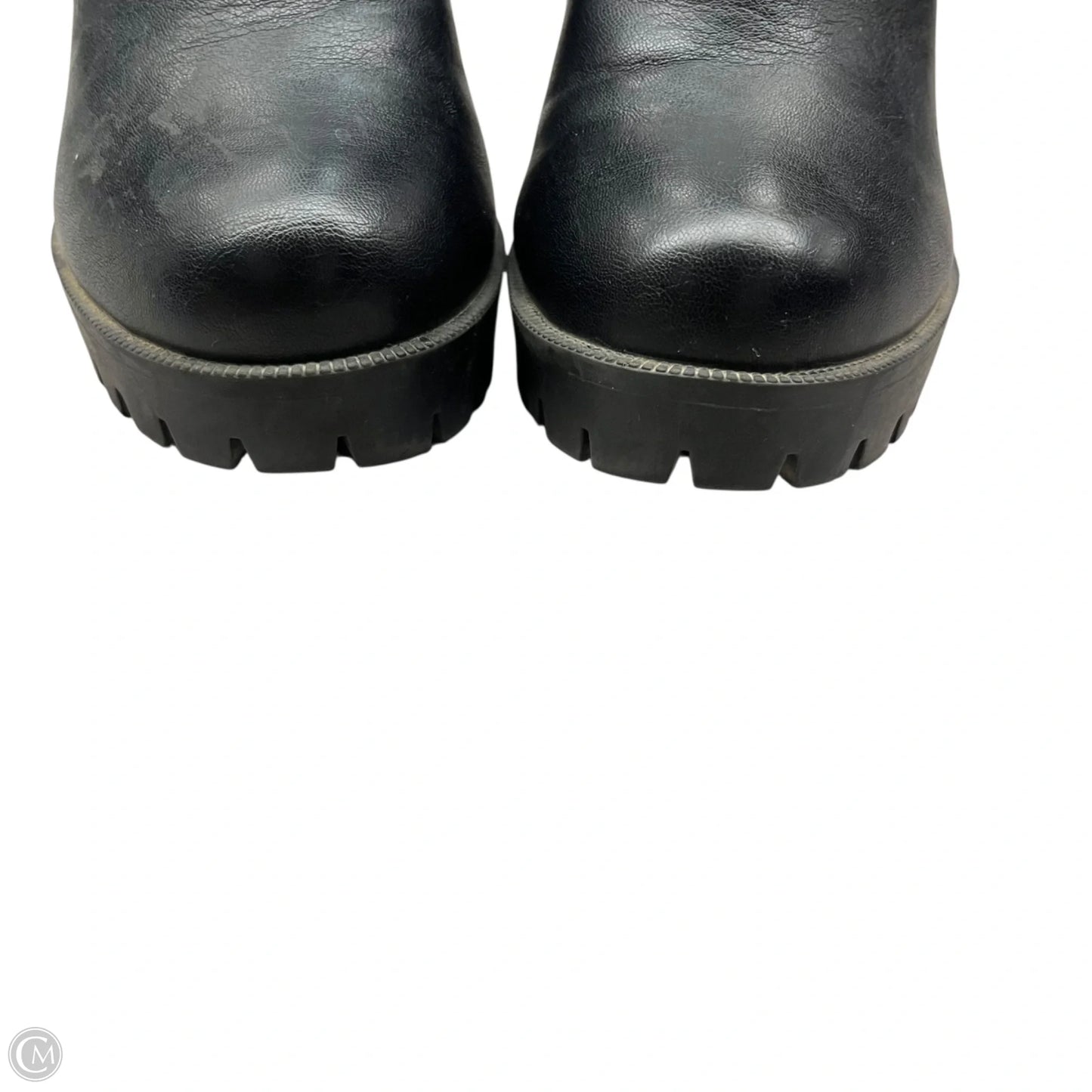 Boots Ankle Heels In Black, Size: 7.5