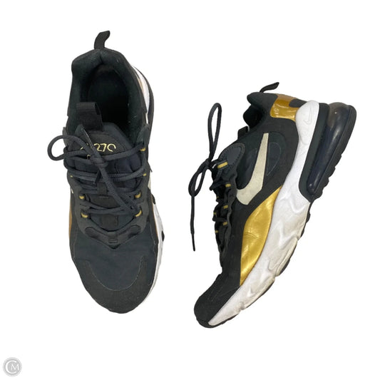 Shoes Athletic By Nike In Black & Gold, Size: 8.5