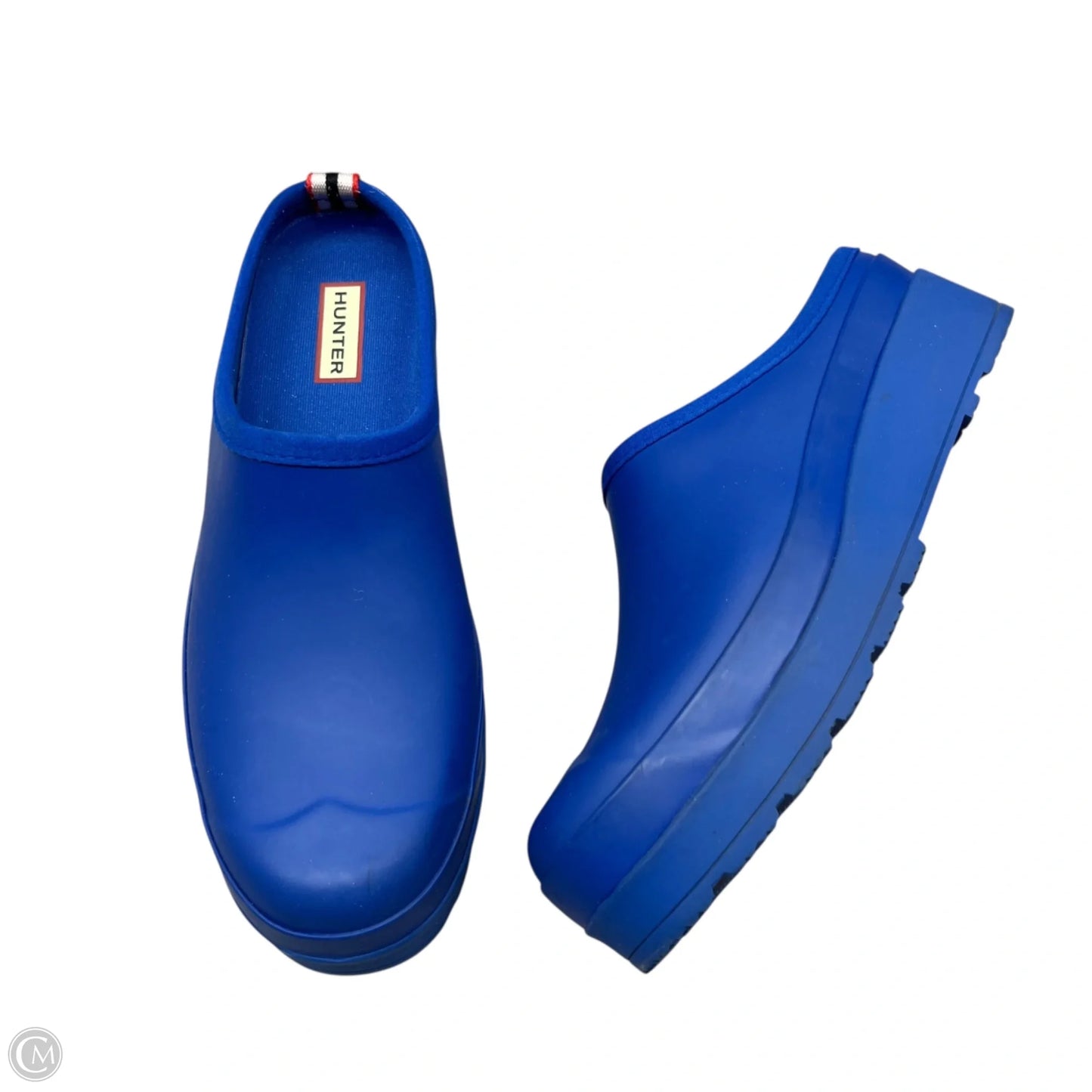 Shoes Heels Wedge By Hunter In Blue, Size: 10