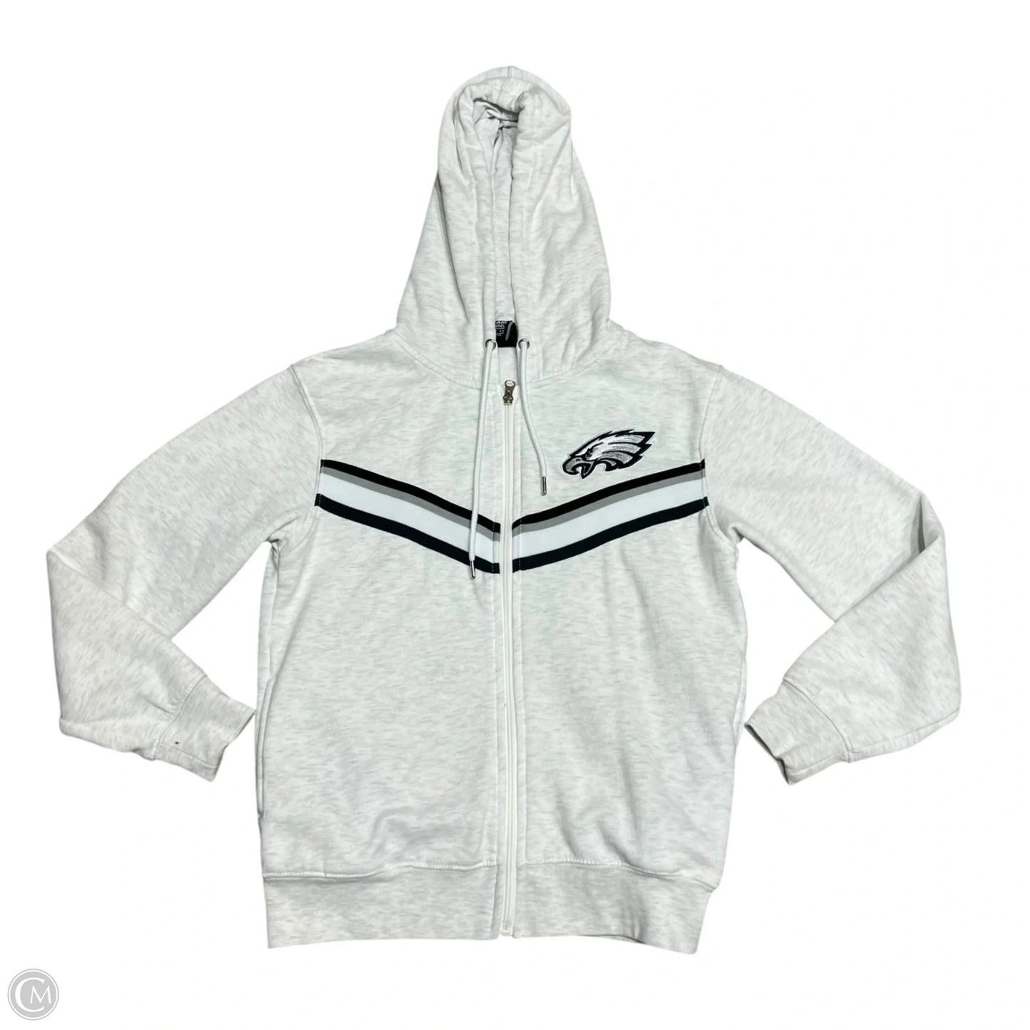 Athletic Jacket By Nfl In Grey, Size: S