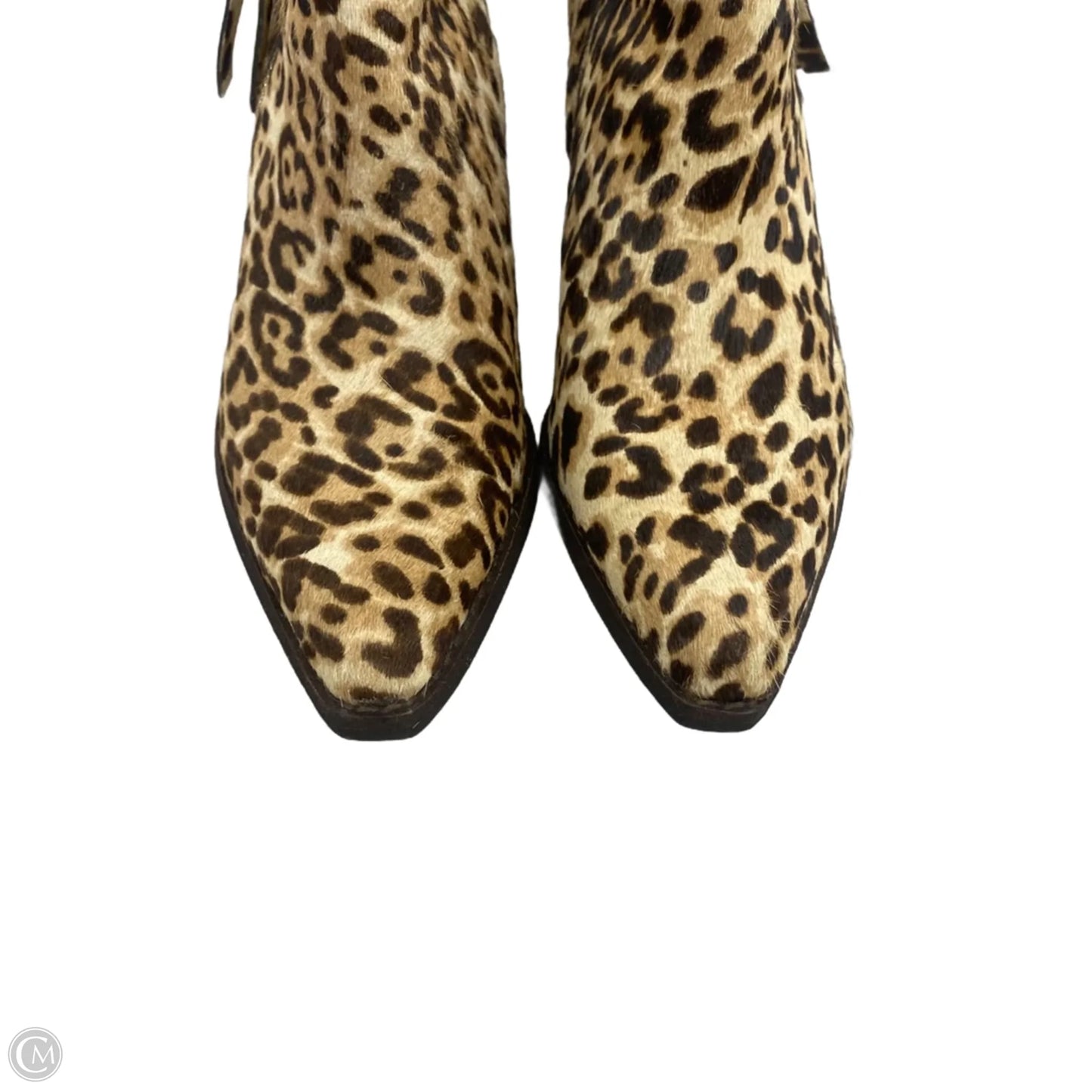 Boots Ankle Heels By Sam Edelman In Animal Print, Size: 7