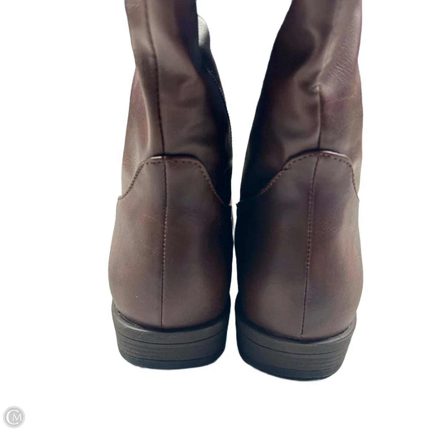 Boots Knee Heels By J G Hook In Brown, Size: 7.5