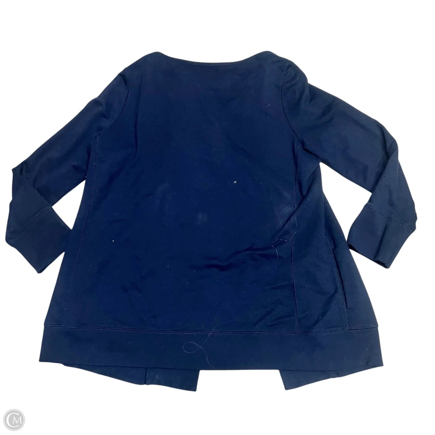Sweater Cardigan By Lauren By Ralph Lauren In Blue, Size: Xl