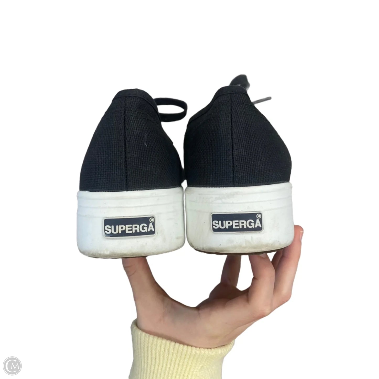 Shoes Sneakers By Superga In Black, Size: 11