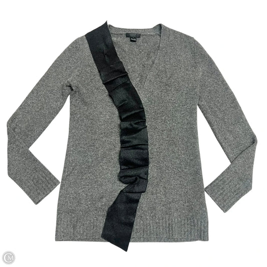 Sweater Cashmere By J. Crew In Black & Grey, Size: Xs
