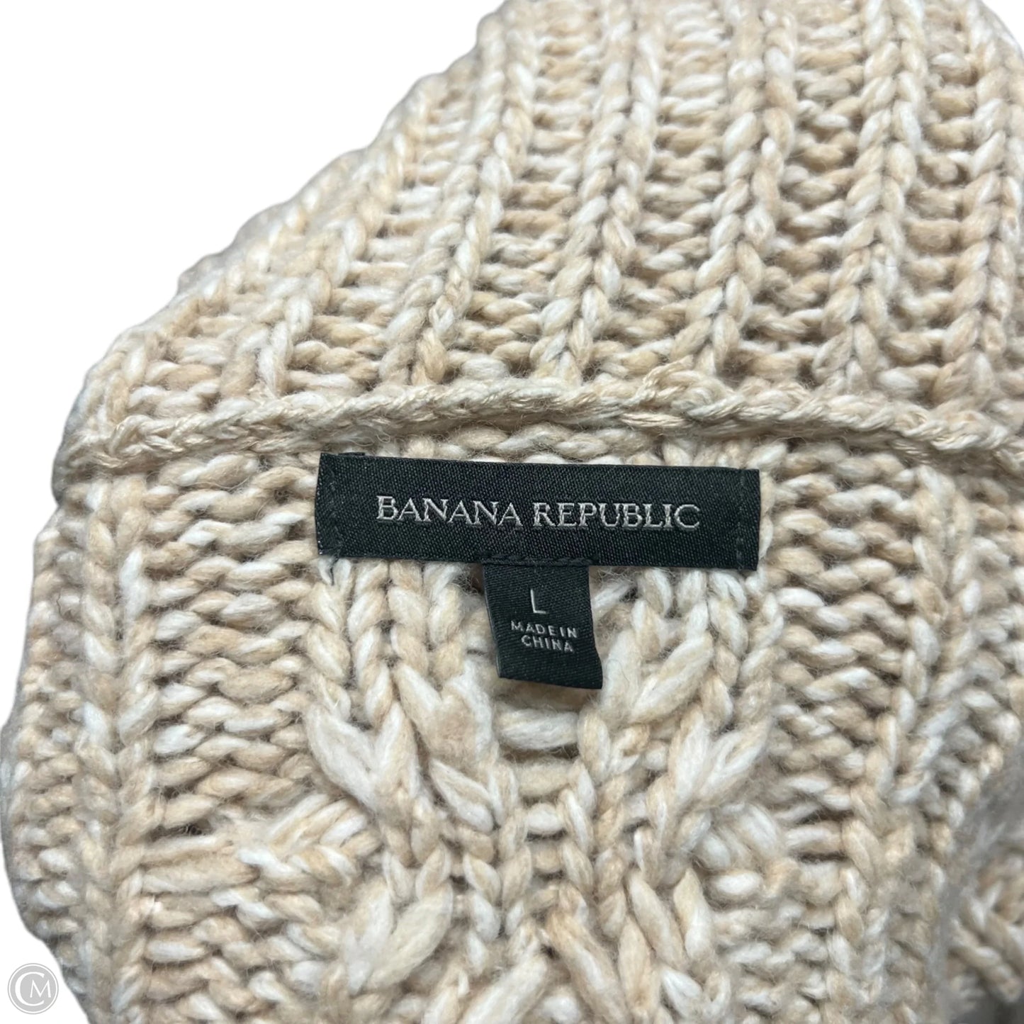 Sweater By Banana Republic In Tan, Size: L