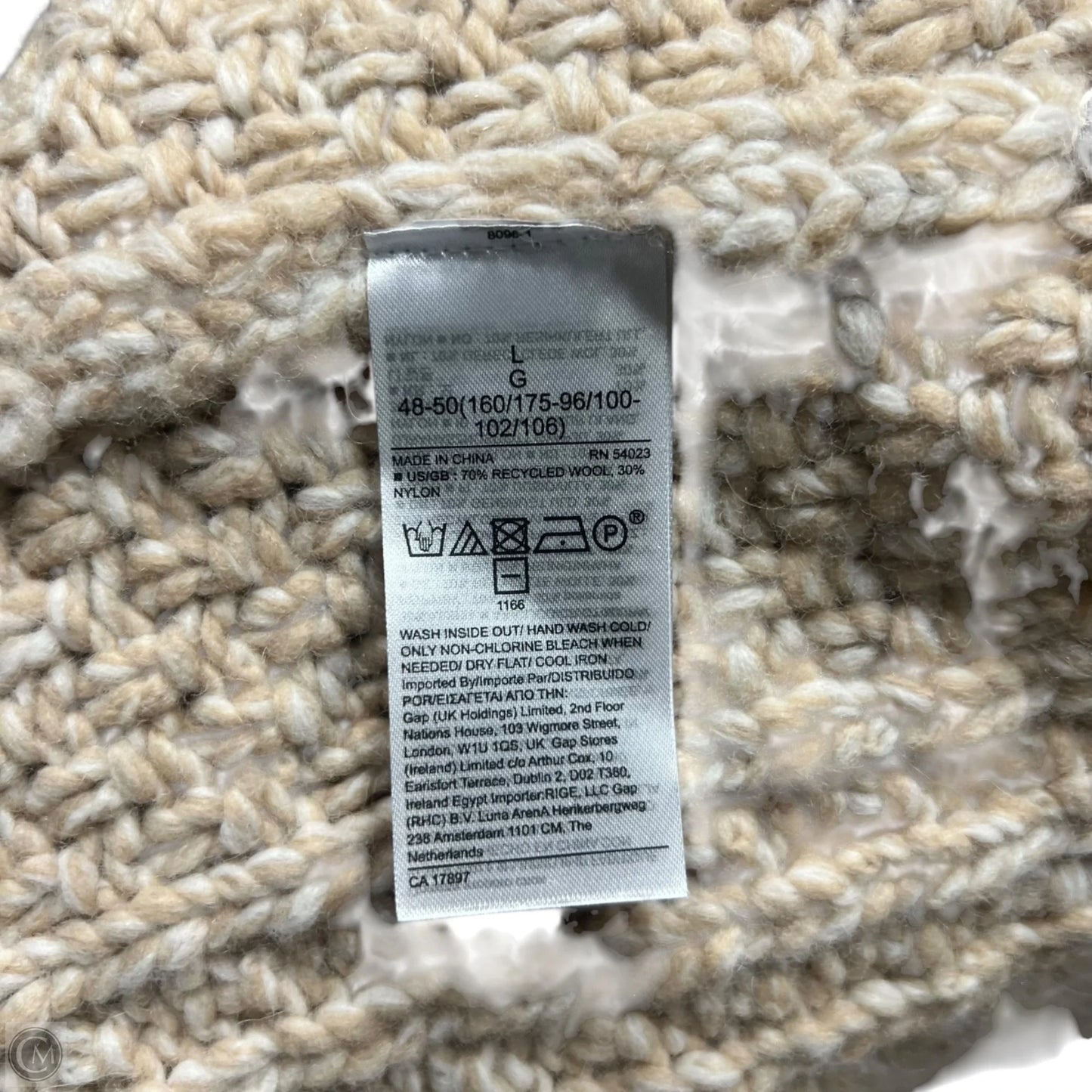 Sweater By Banana Republic In Tan, Size: L