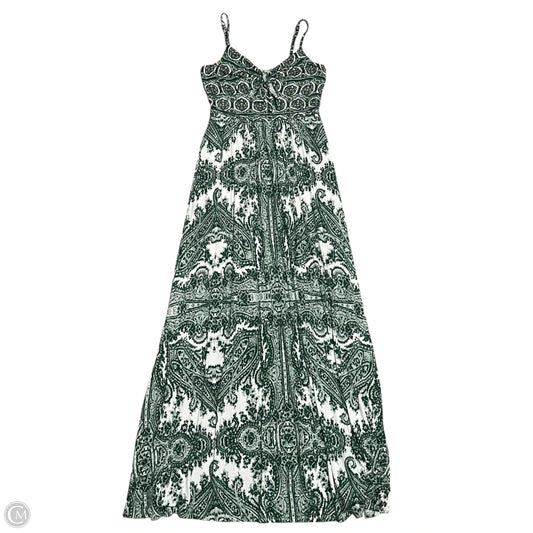 Dress Casual Maxi By Moulinette Soeurs In Green & White, Size: S