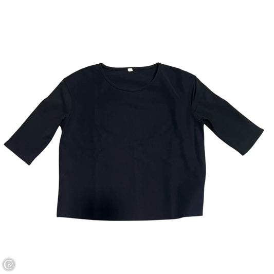 Athletic Top Short Sleeve By Lululemon In Black, Size: 8