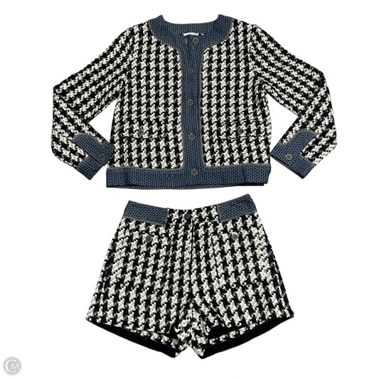 Shorts Set By Mystree In Black & Cream, Size: S