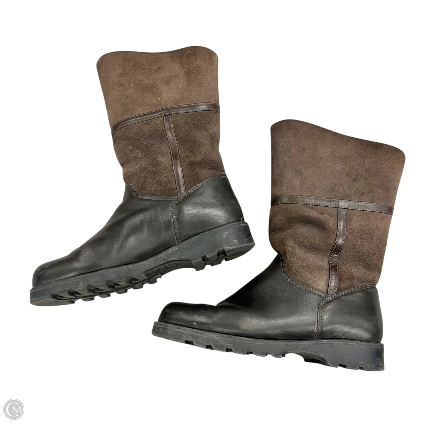 Boots Mid-calf Heels By La Canadienne In Brown, Size: 9.5