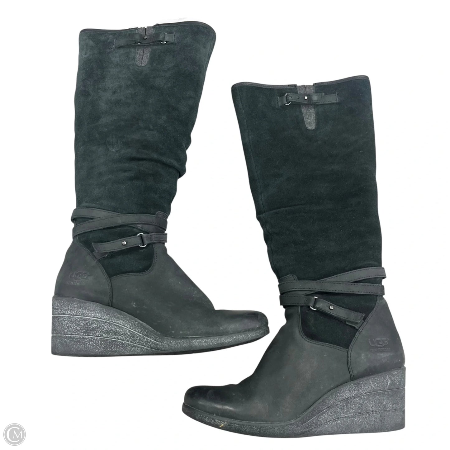 Boots Designer By Ugg In Black, Size: 8