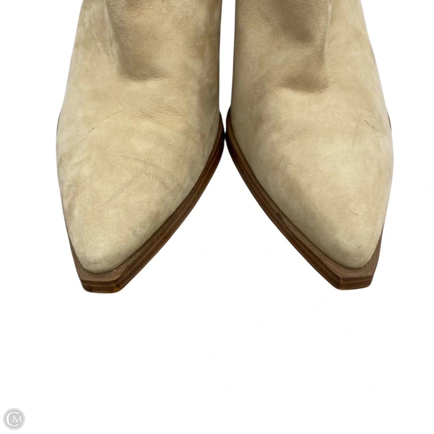 Boots Ankle Heels By Vince Camuto In Tan, Size: 10