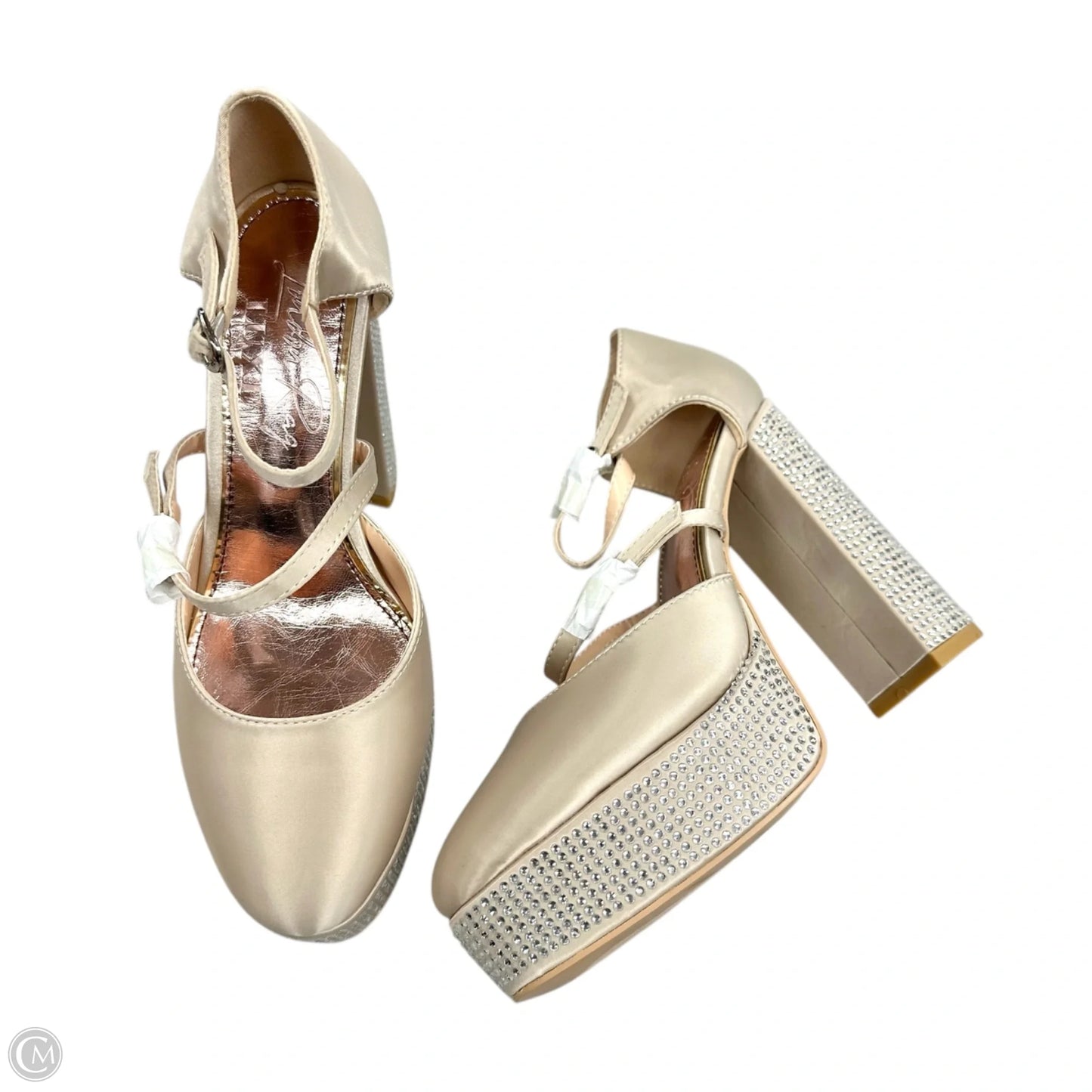 Shoes Heels Block By London Rag In Tan, Size: 5