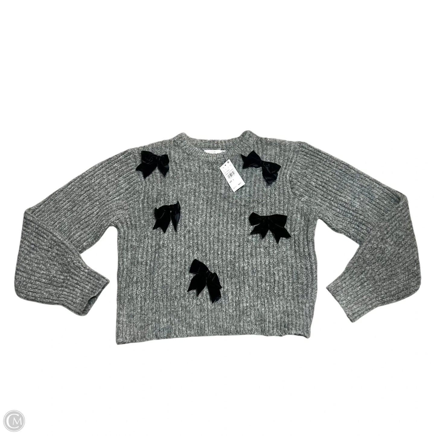 Sweater By Lush In Black & Grey, Size: L