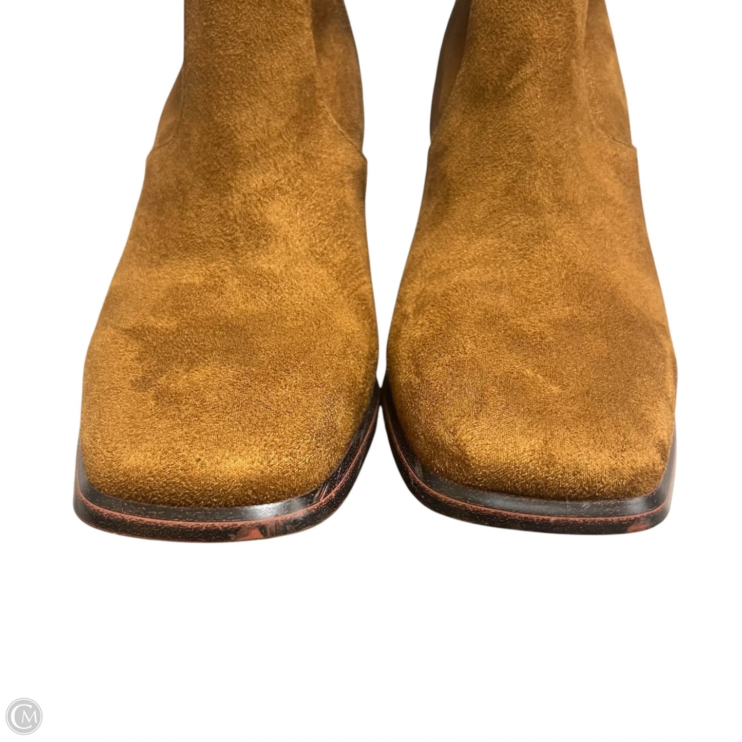 Boots Ankle Heels By Marc Fisher In Brown, Size: 6