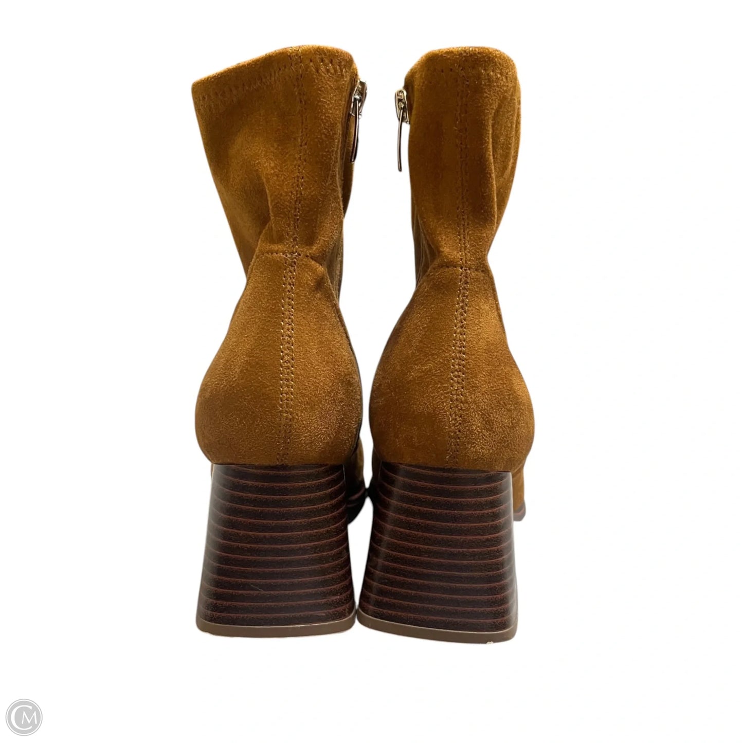 Boots Ankle Heels By Marc Fisher In Brown, Size: 6
