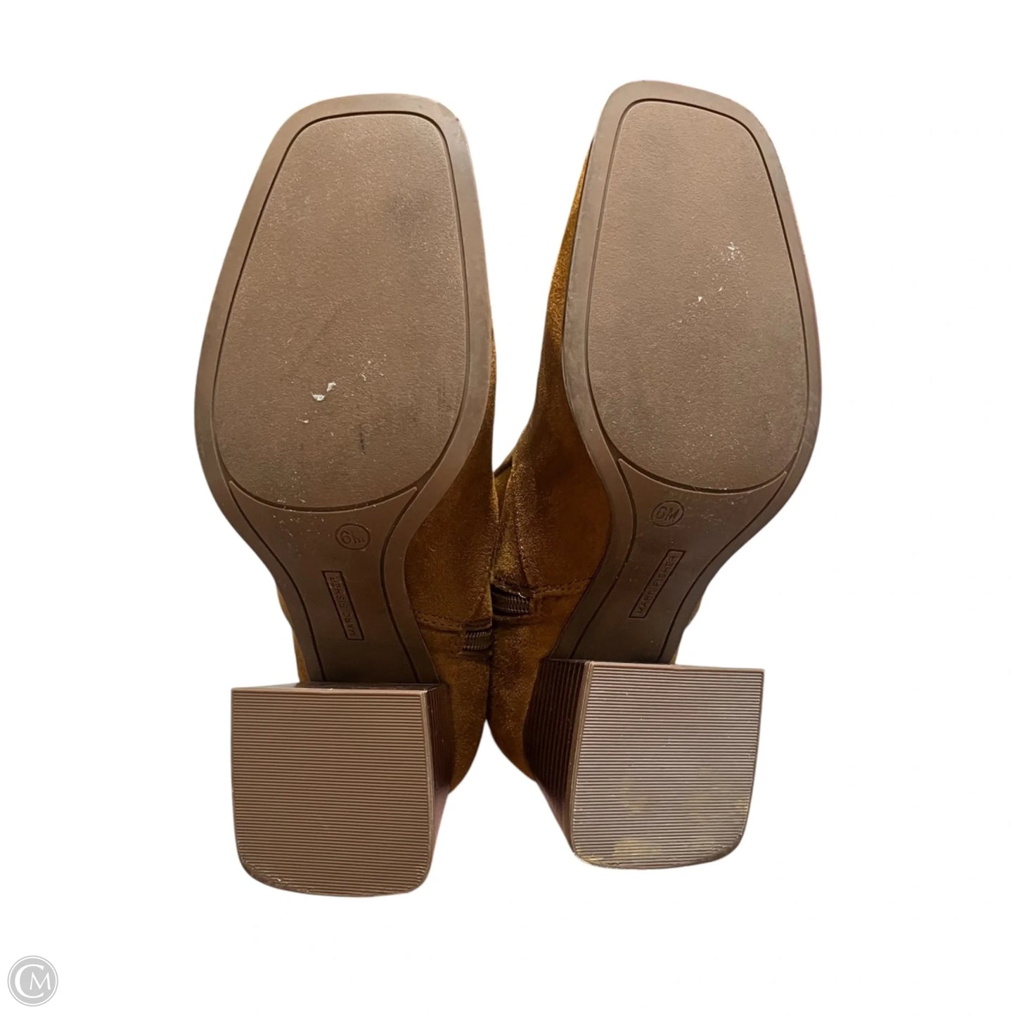 Boots Ankle Heels By Marc Fisher In Brown, Size: 6