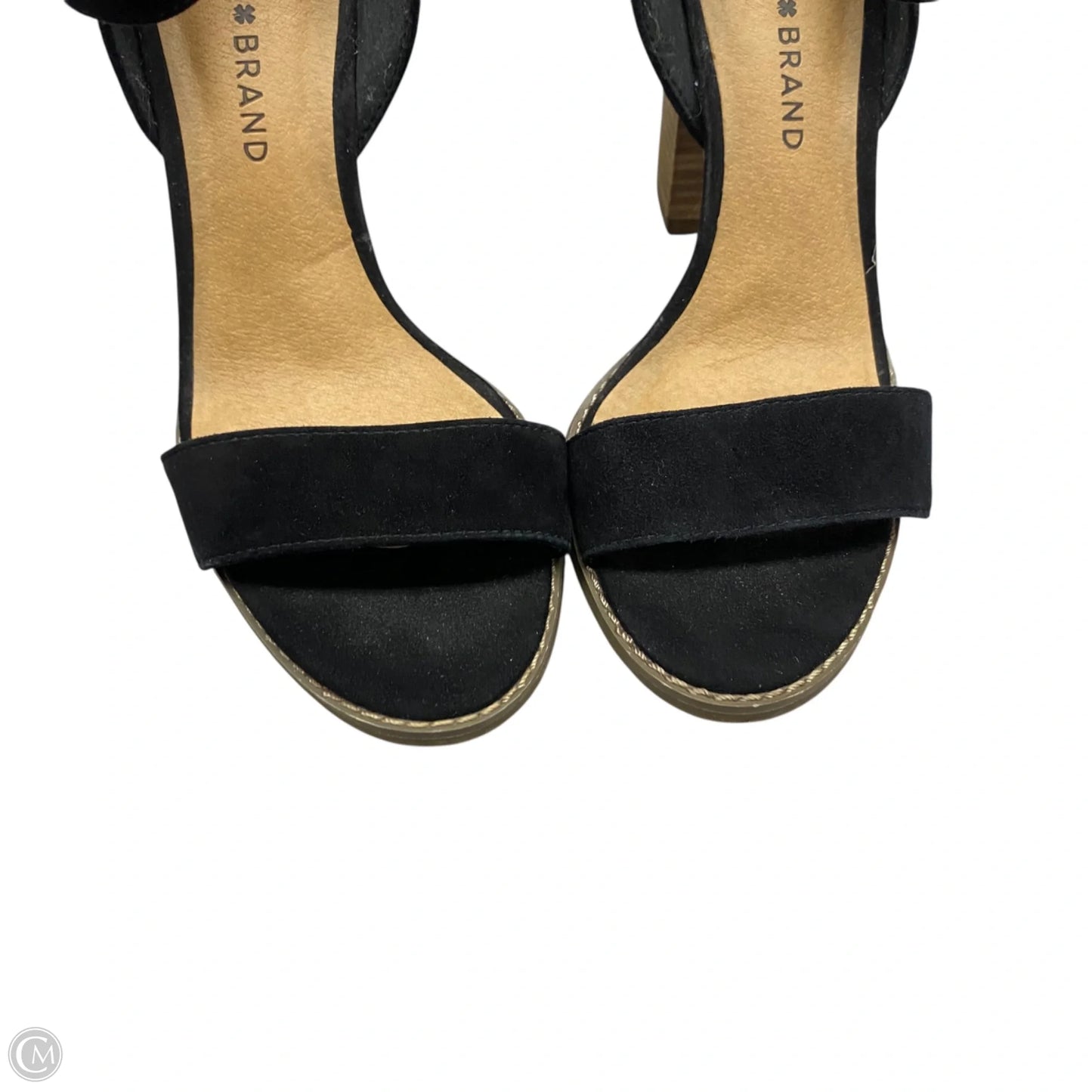 Sandals Heels Block By Lucky Brand In Black, Size: 7