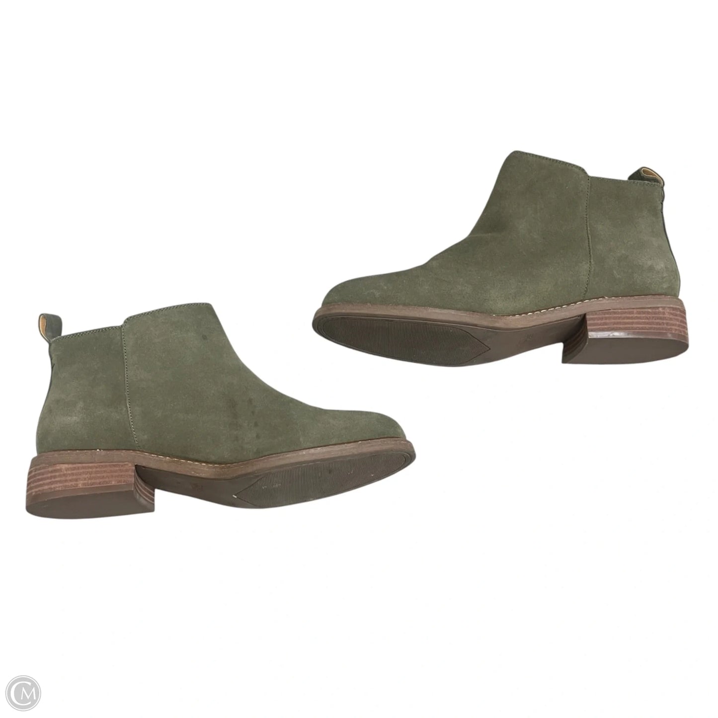 Boots Ankle Heels By Crown Vintage In Green, Size: 11