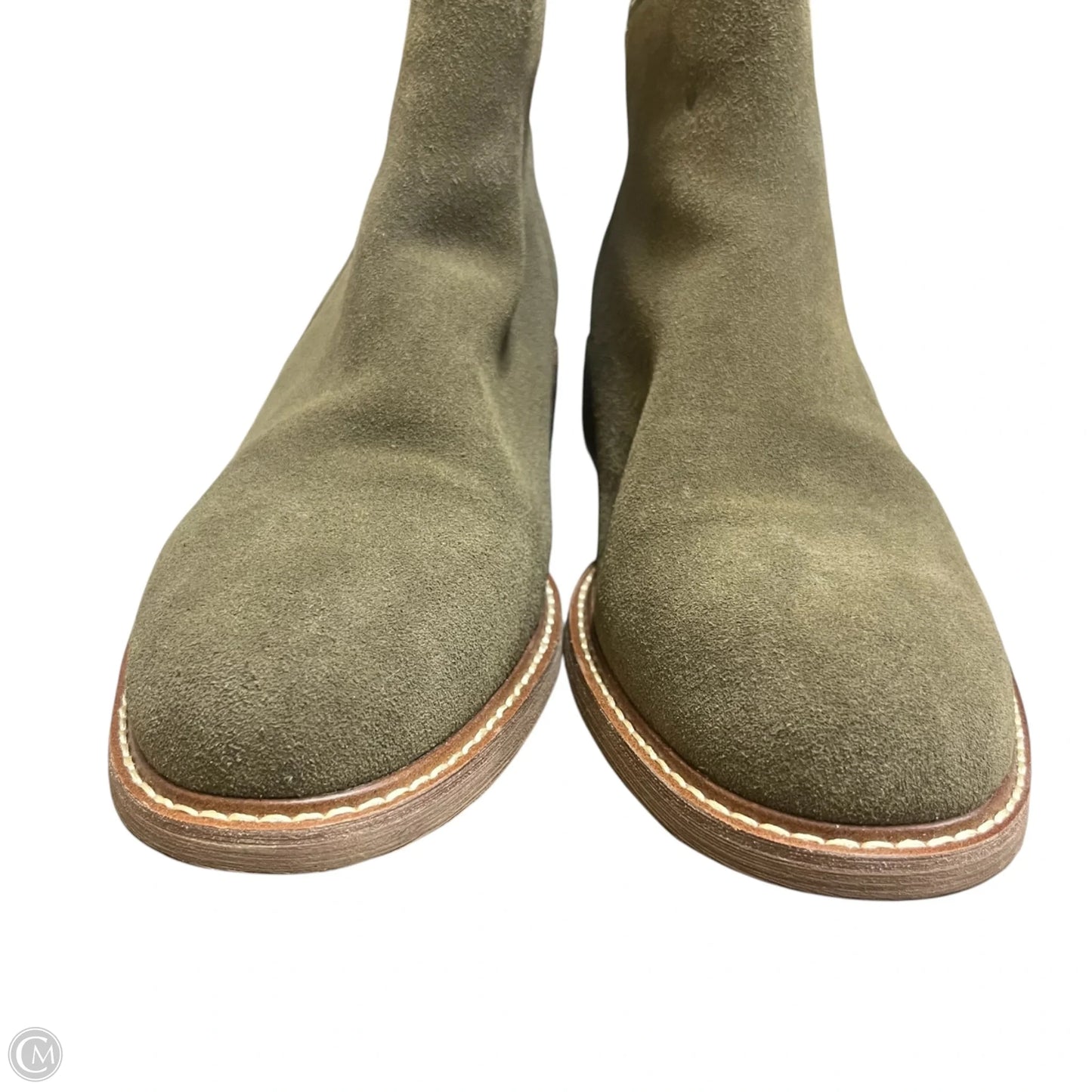 Boots Ankle Heels By Crown Vintage In Green, Size: 11