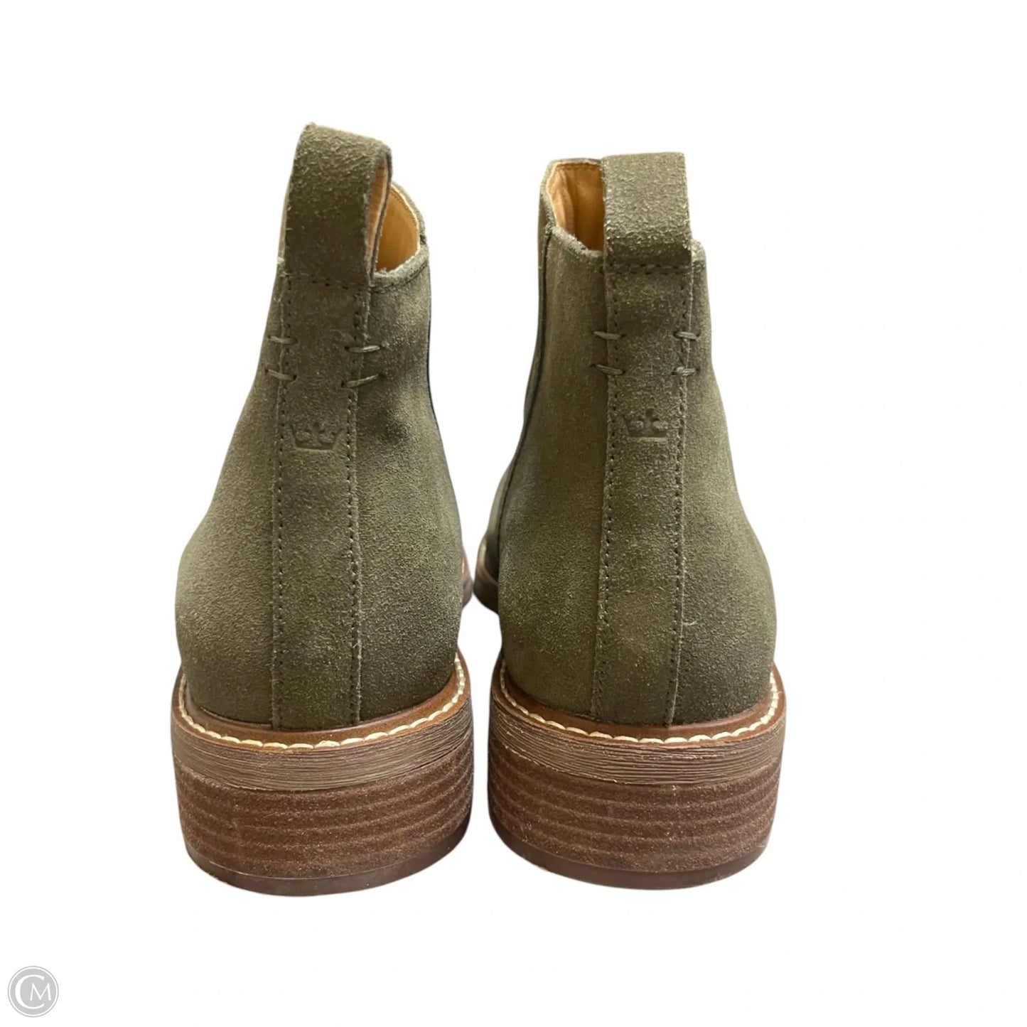 Boots Ankle Heels By Crown Vintage In Green, Size: 11