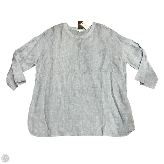 Top Long Sleeve By Pure Jill In Blue, Size: Xl