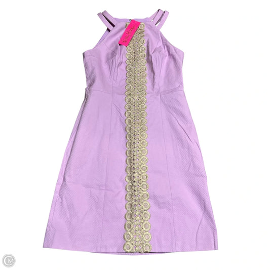 Dress Designer By Lilly Pulitzer In Gold & Purple, Size: 0