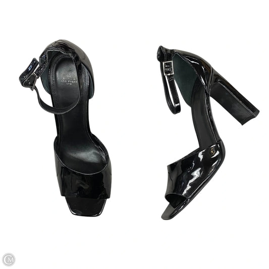 Sandals Heels Block By Marc Fisher In Black, Size: 9.5