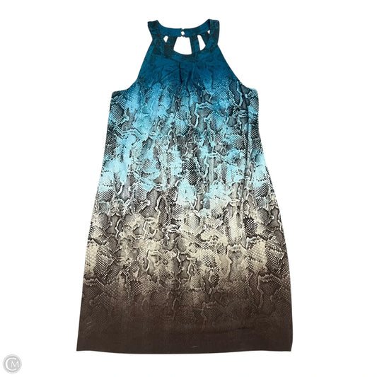 Dress Casual Midi By White House Black Market In Snakeskin Print, Size: M
