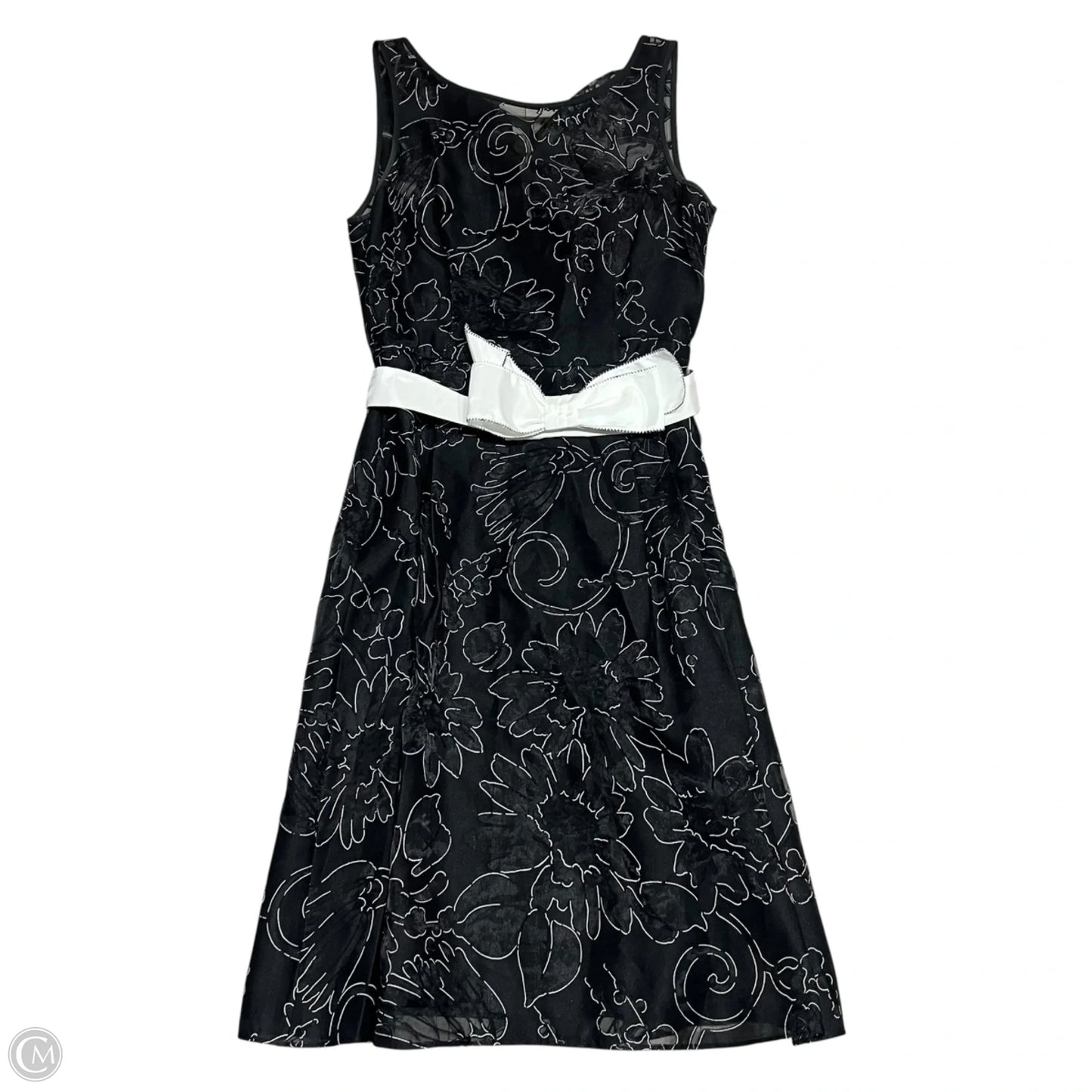 Dress Party Midi By White House Black Market In Black & White, Size: 2